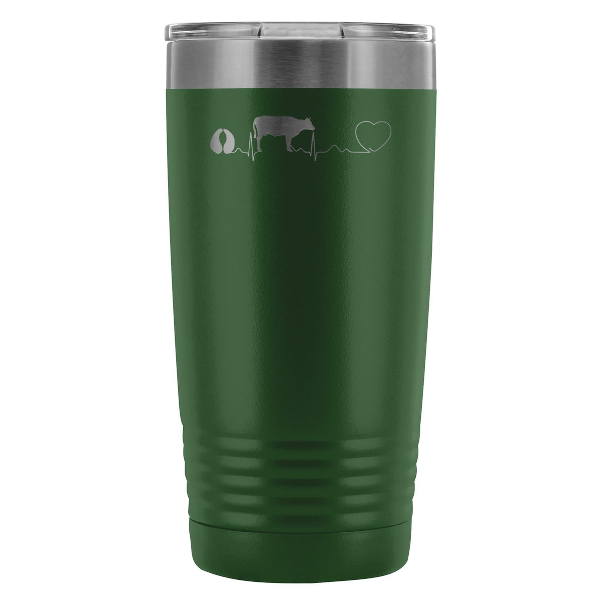 Cow pulse 20oz Vacuum Tumbler-Tumblers-I love Veterinary