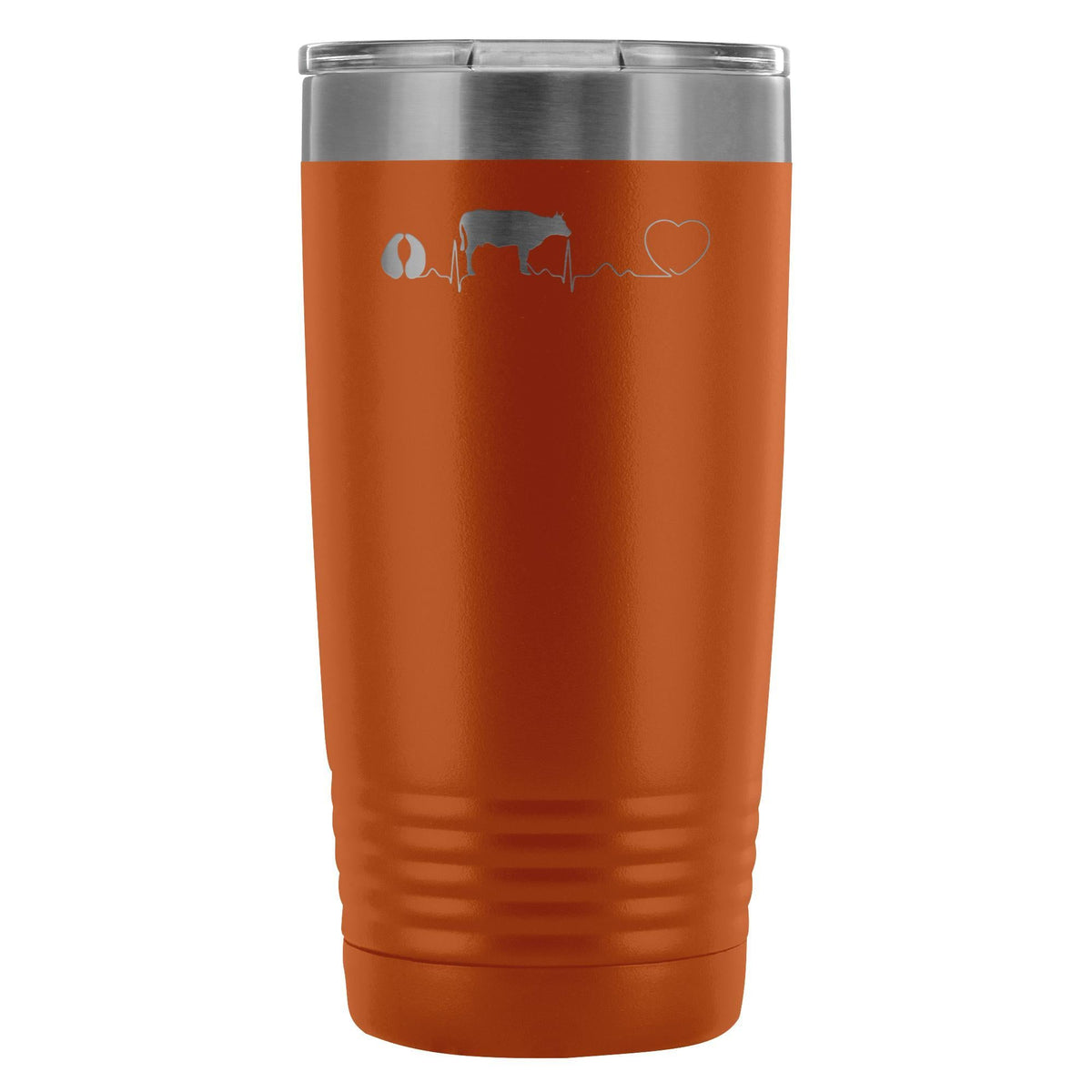 Cow pulse 20oz Vacuum Tumbler-Tumblers-I love Veterinary