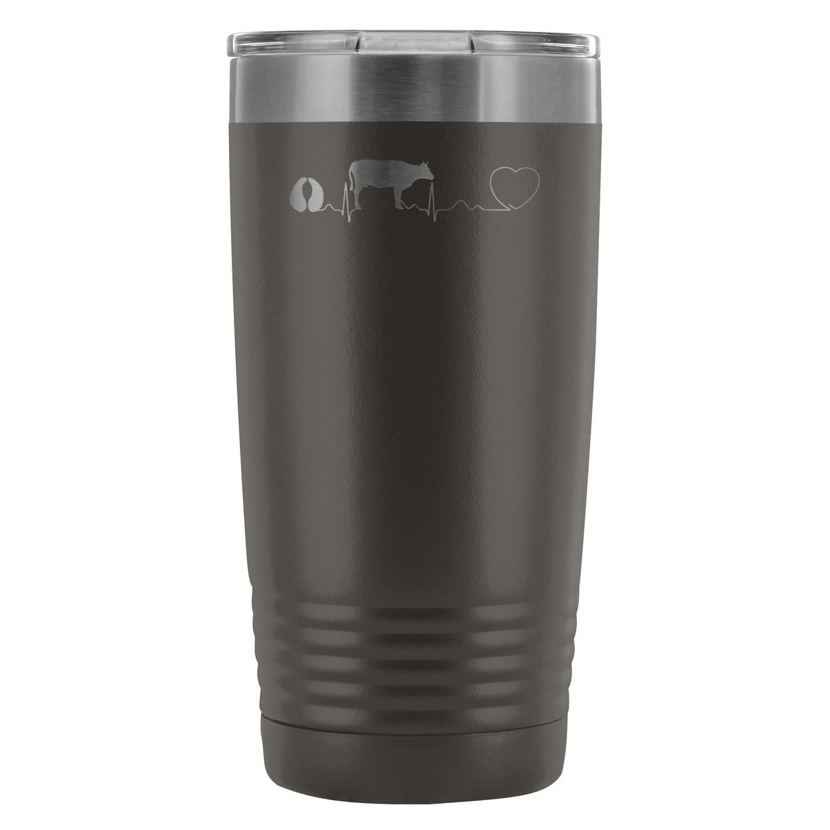 Cow pulse 20oz Vacuum Tumbler-Tumblers-I love Veterinary