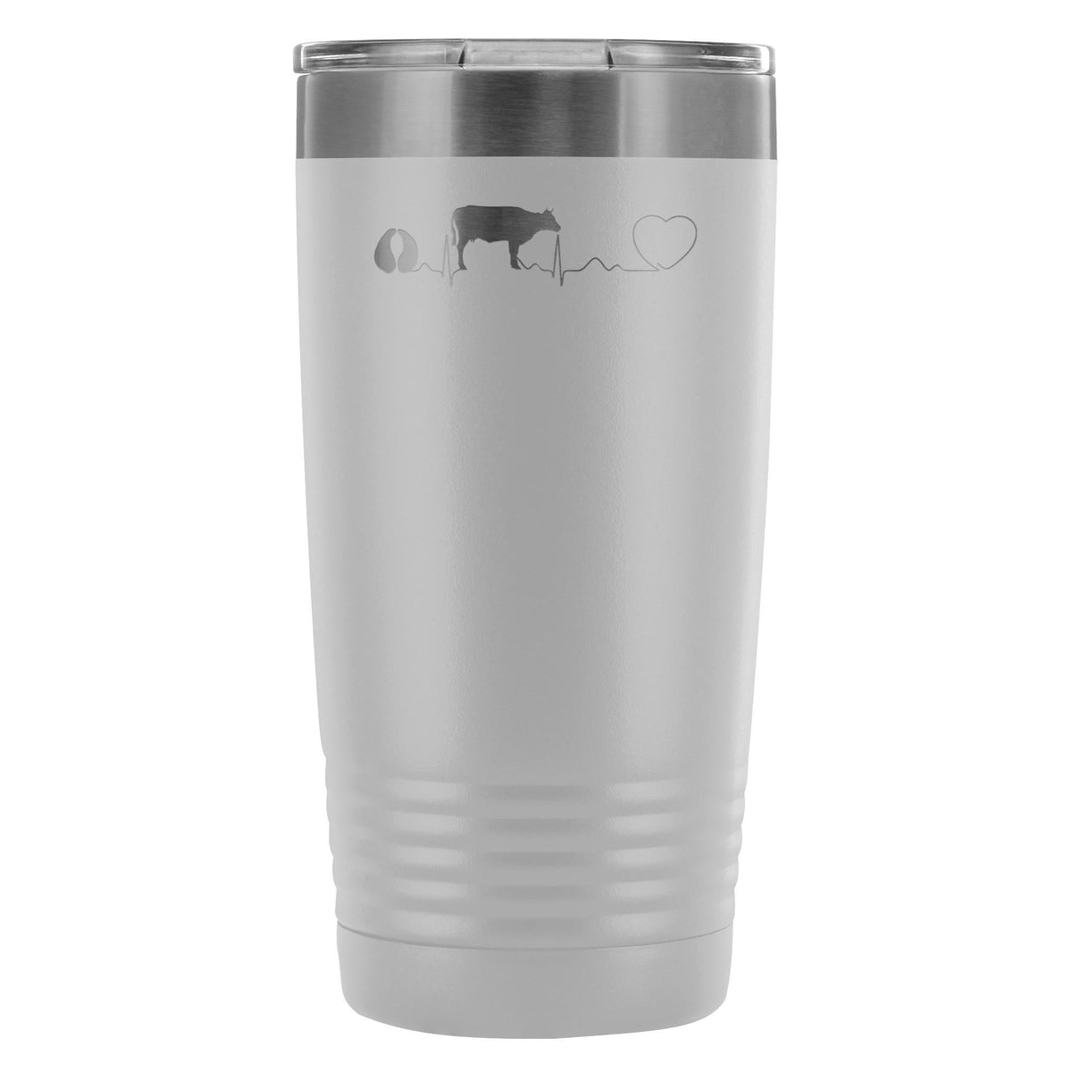 Cow pulse 20oz Vacuum Tumbler-Tumblers-I love Veterinary