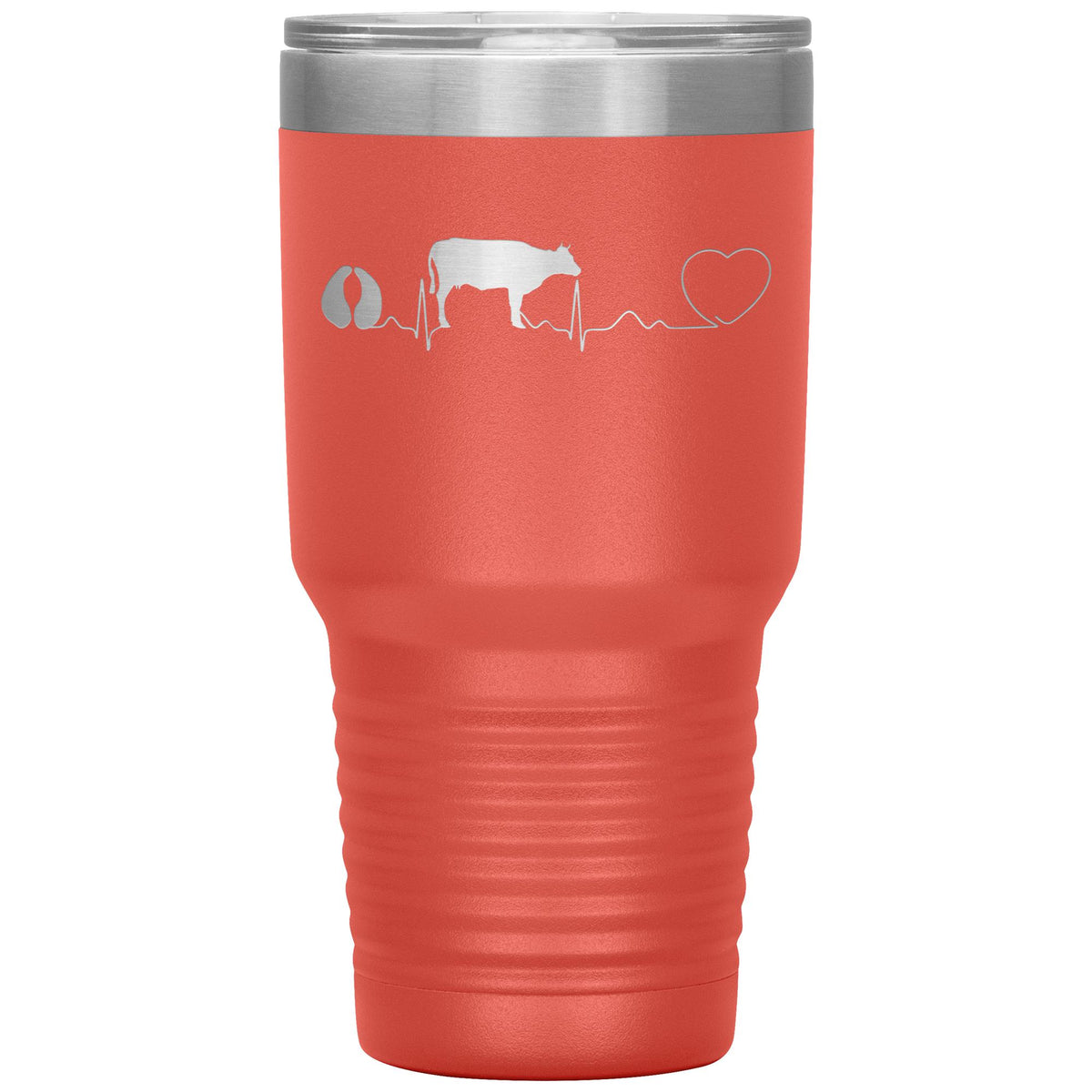 Cow pulse 30oz Vacuum Tumbler-Tumblers-I love Veterinary