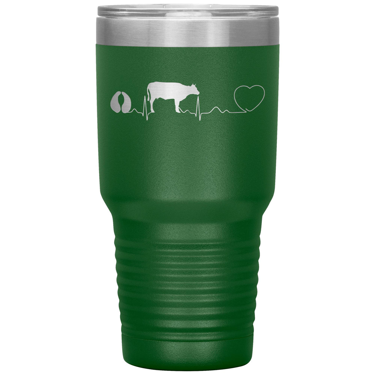 Cow pulse 30oz Vacuum Tumbler-Tumblers-I love Veterinary
