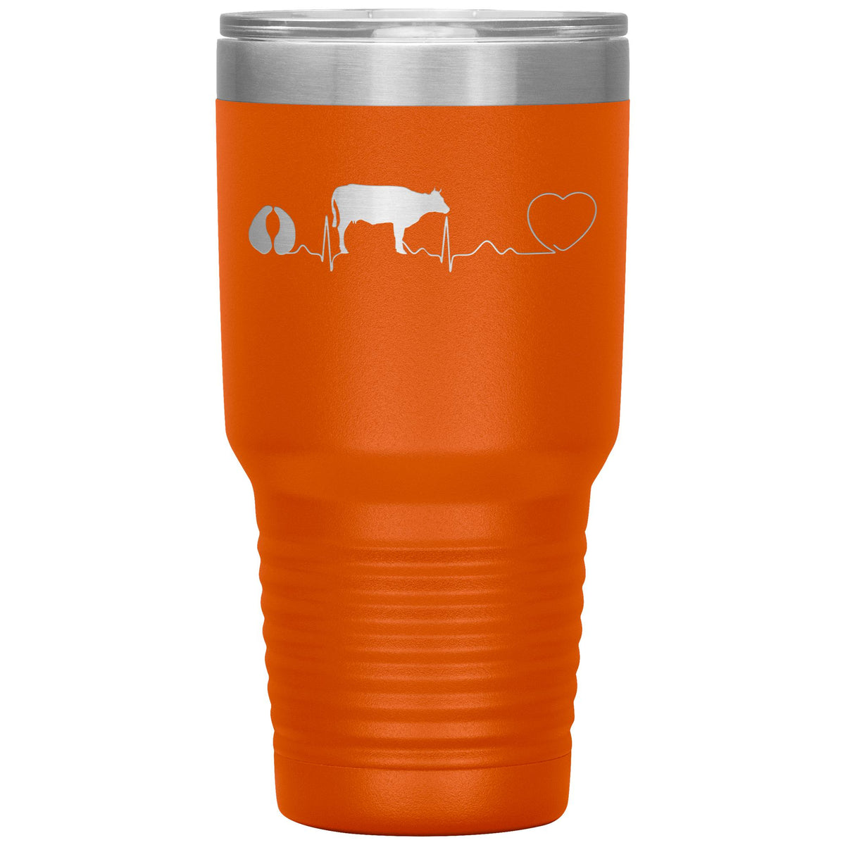Cow pulse 30oz Vacuum Tumbler-Tumblers-I love Veterinary