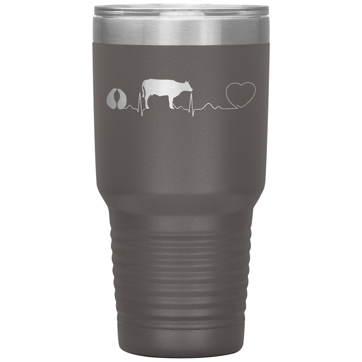 Cow pulse 30oz Vacuum Tumbler-Tumblers-I love Veterinary