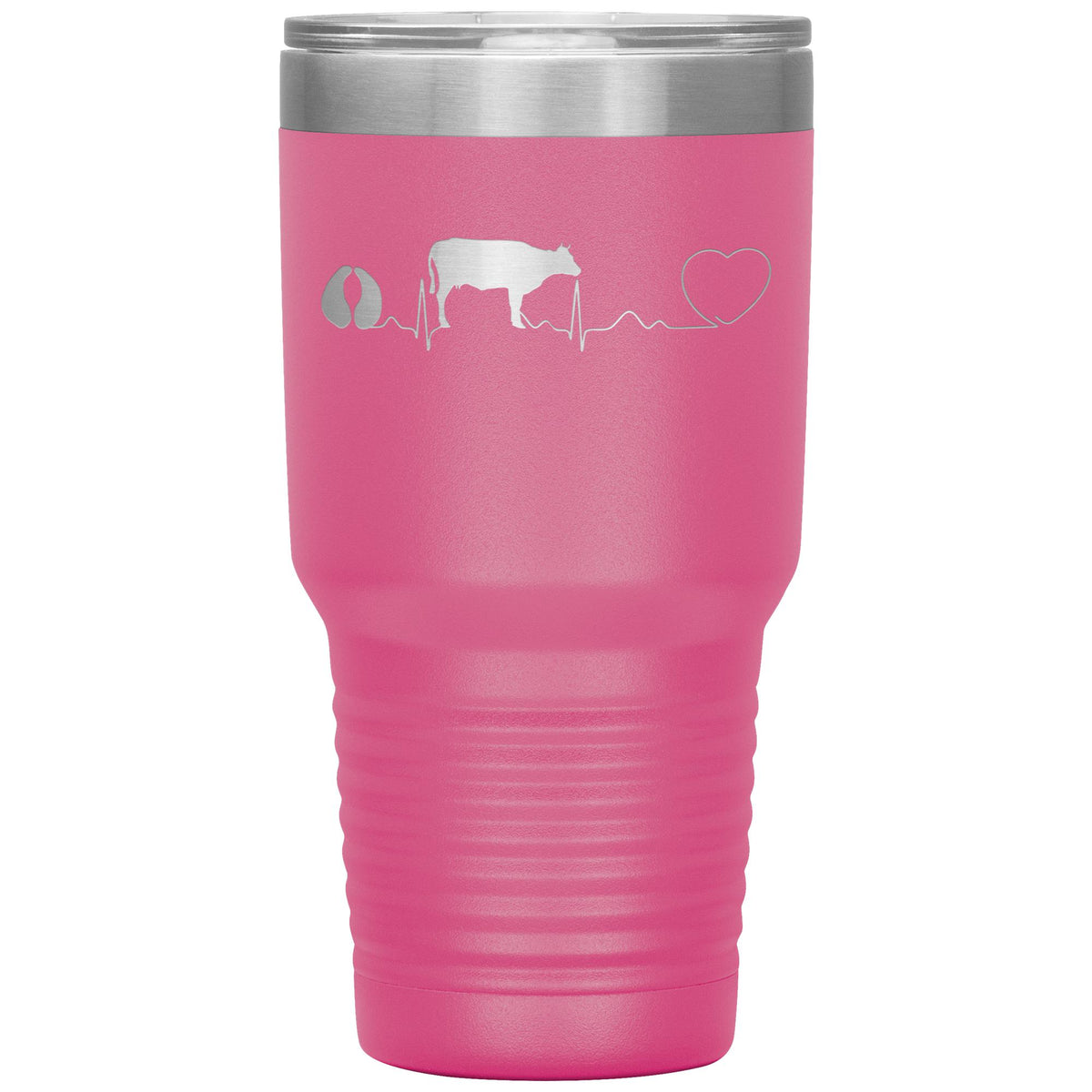 Cow pulse 30oz Vacuum Tumbler-Tumblers-I love Veterinary