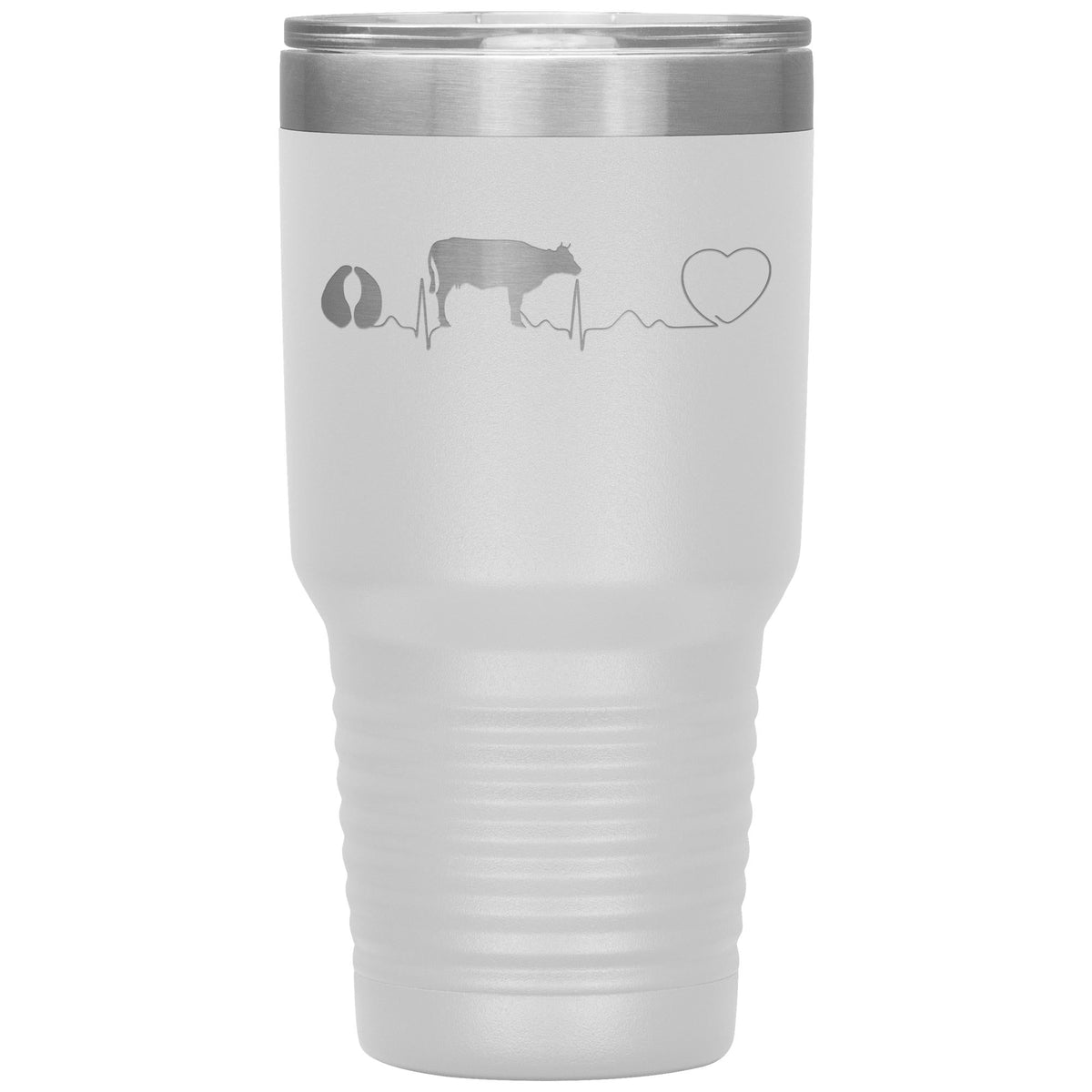 Cow pulse 30oz Vacuum Tumbler-Tumblers-I love Veterinary