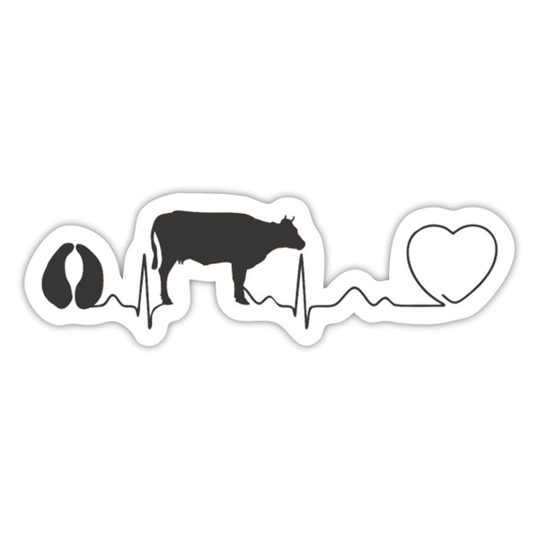 Cow Pulse Sticker-Sticker-I love Veterinary