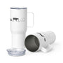 Cow pulse Travel mug with a handle-Travel Mug with a Handle-I love Veterinary