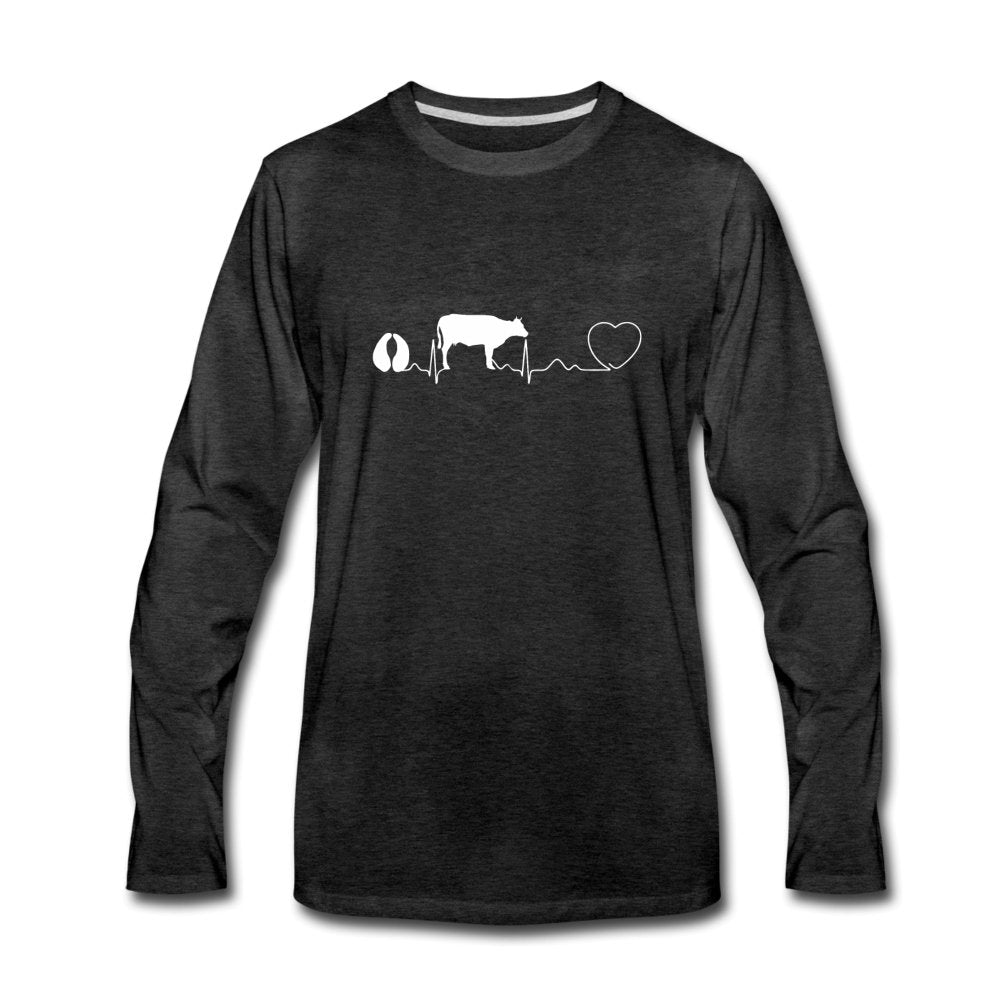 Cow pulse Unisex Premium Long Sleeve T-Shirt-Men's Premium Long Sleeve T-Shirt | Spreadshirt 875-I love Veterinary