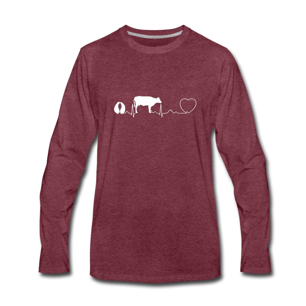Cow pulse Unisex Premium Long Sleeve T-Shirt-Men's Premium Long Sleeve T-Shirt | Spreadshirt 875-I love Veterinary