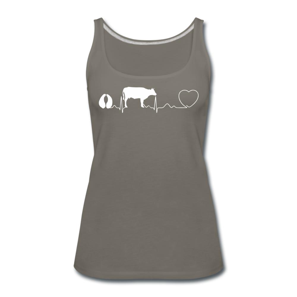 Cow pulse Women's Tank Top-Women’s Premium Tank Top | Spreadshirt 917-I love Veterinary