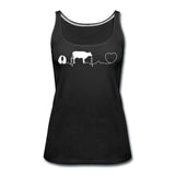 Cow pulse Women's Tank Top-Women’s Premium Tank Top | Spreadshirt 917-I love Veterinary