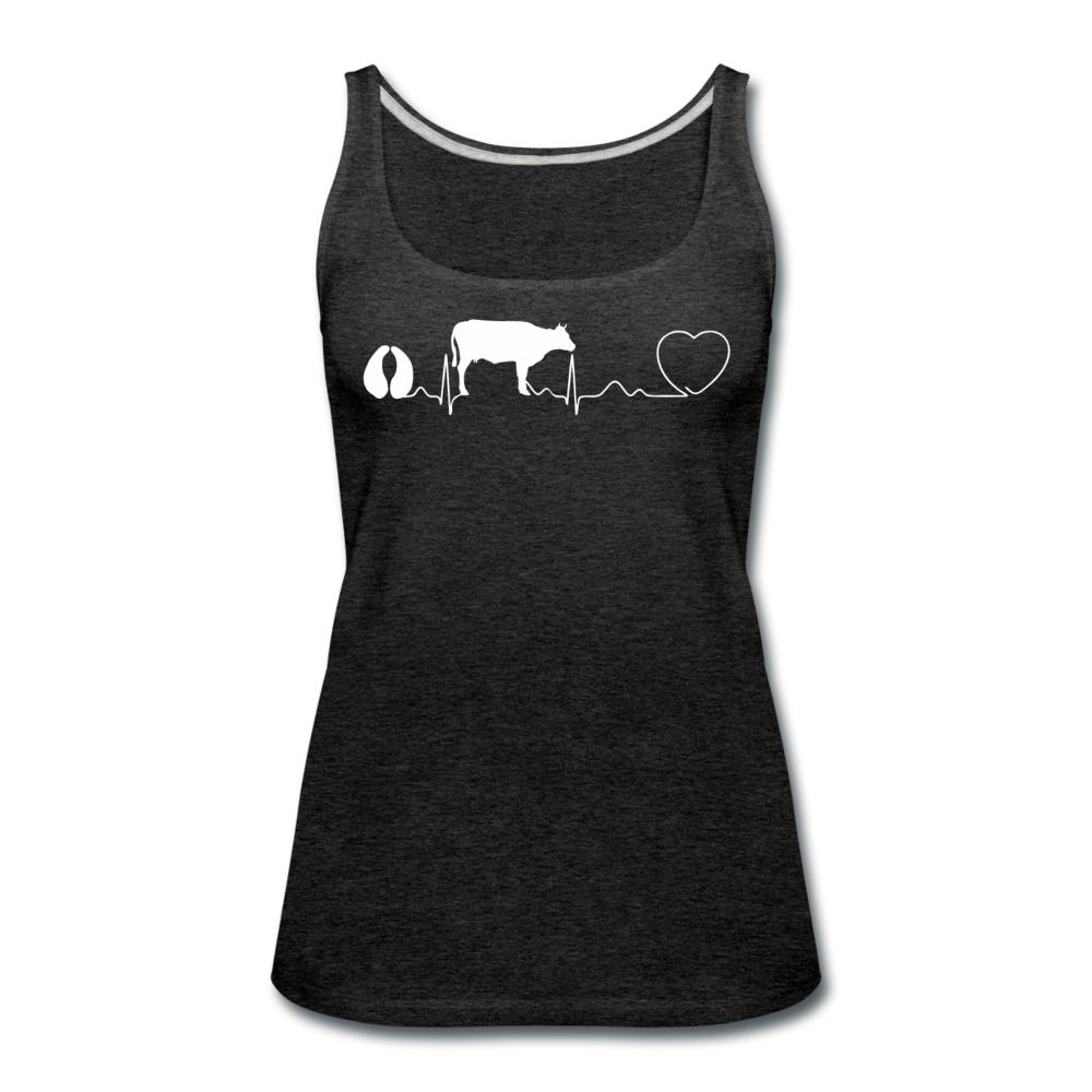 Cow pulse Women's Tank Top-Women’s Premium Tank Top | Spreadshirt 917-I love Veterinary
