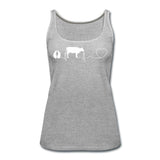 Cow pulse Women's Tank Top-Women’s Premium Tank Top | Spreadshirt 917-I love Veterinary