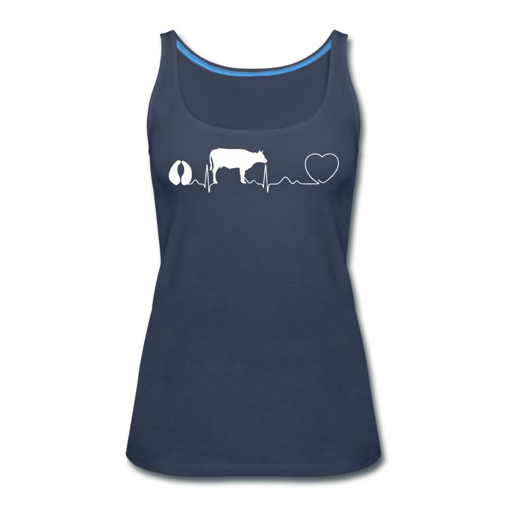 Cow pulse Women's Tank Top-Women’s Premium Tank Top | Spreadshirt 917-I love Veterinary