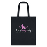 Crazy bunny lady Tote Bag-Tote Bag | Q-Tees Q800-I love Veterinary