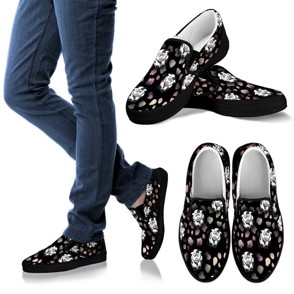 Crazy Cows Women's Slip Ons-Slip Ons-I love Veterinary