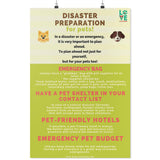 Disaster preparation for pets Poster-Posters-I love Veterinary