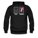 Doctor vs. Veterinarian Unisex Hoodie-Men's Hoodie | Hanes P170-I love Veterinary