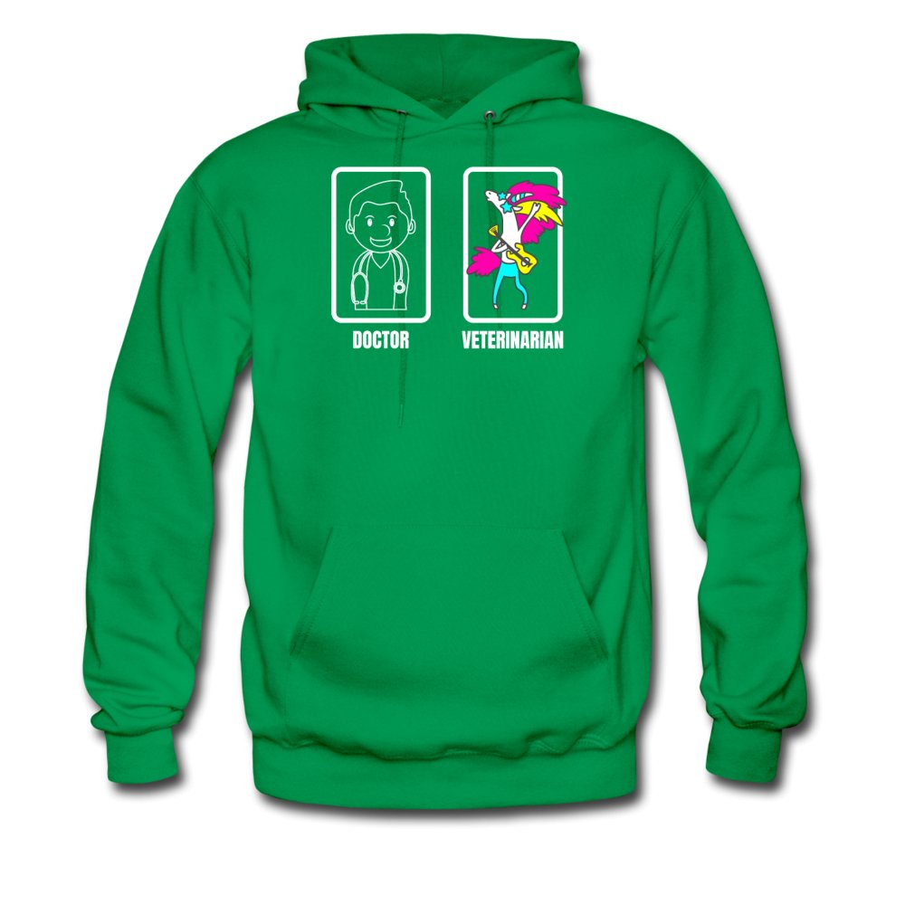 Doctor vs. Veterinarian Unisex Hoodie-Men's Hoodie | Hanes P170-I love Veterinary