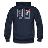 Doctor vs. Veterinarian Unisex Hoodie-Men's Hoodie | Hanes P170-I love Veterinary