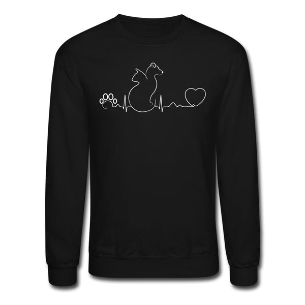 Dog and cat heartbeat Crewneck Sweatshirt-Unisex Crewneck Sweatshirt | Gildan 18000-I love Veterinary