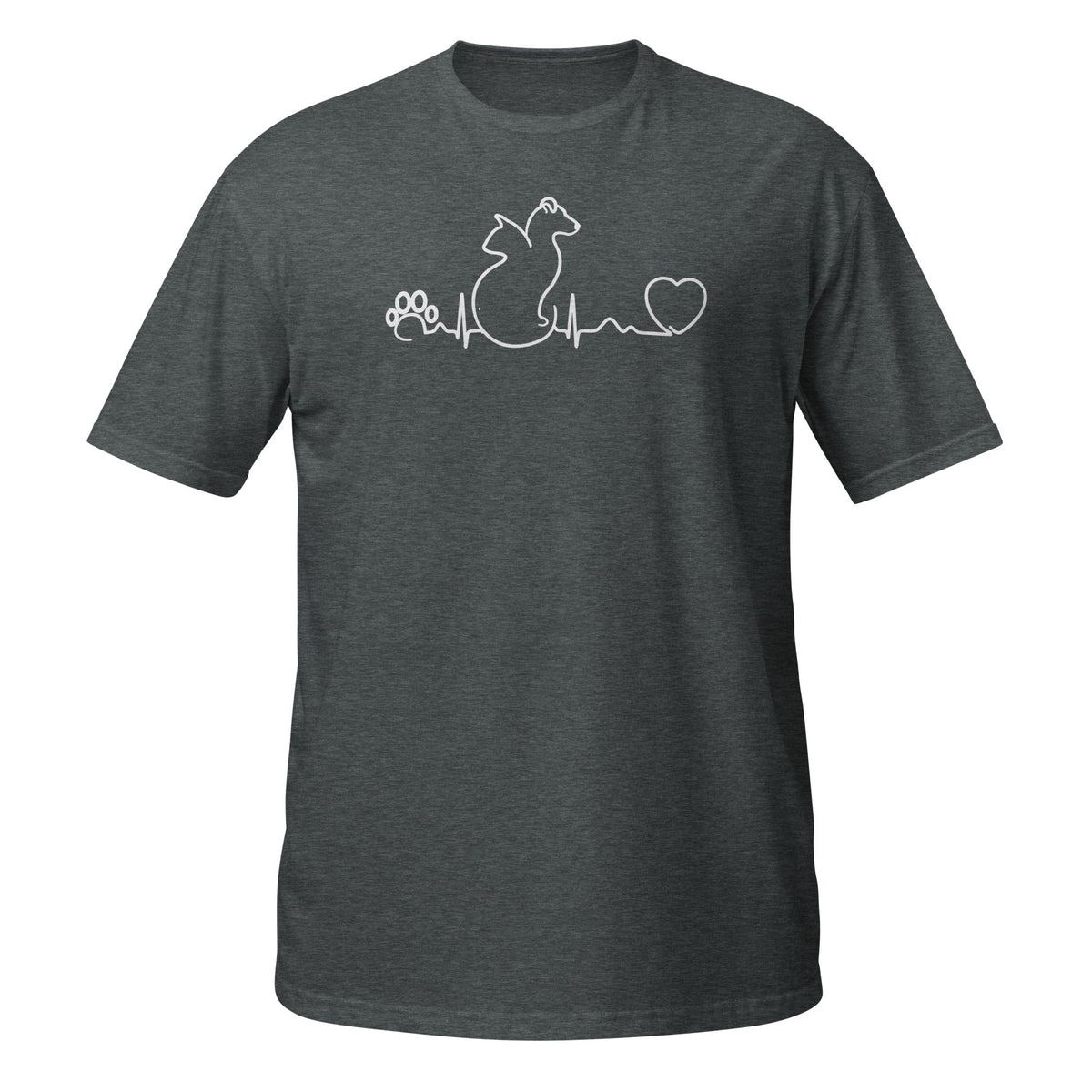 Dog and cat heartbeat Unisex T-Shirt-Unisex T-Shirt | Gildan 64000-I love Veterinary