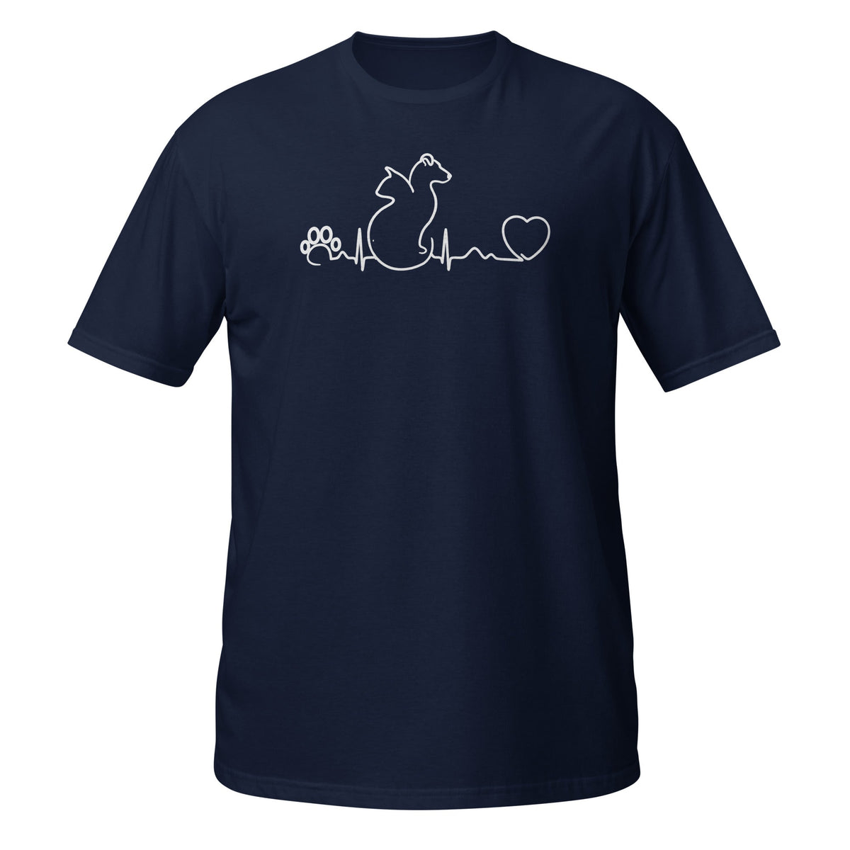 Dog and cat heartbeat Unisex T-Shirt-Unisex T-Shirt | Gildan 64000-I love Veterinary