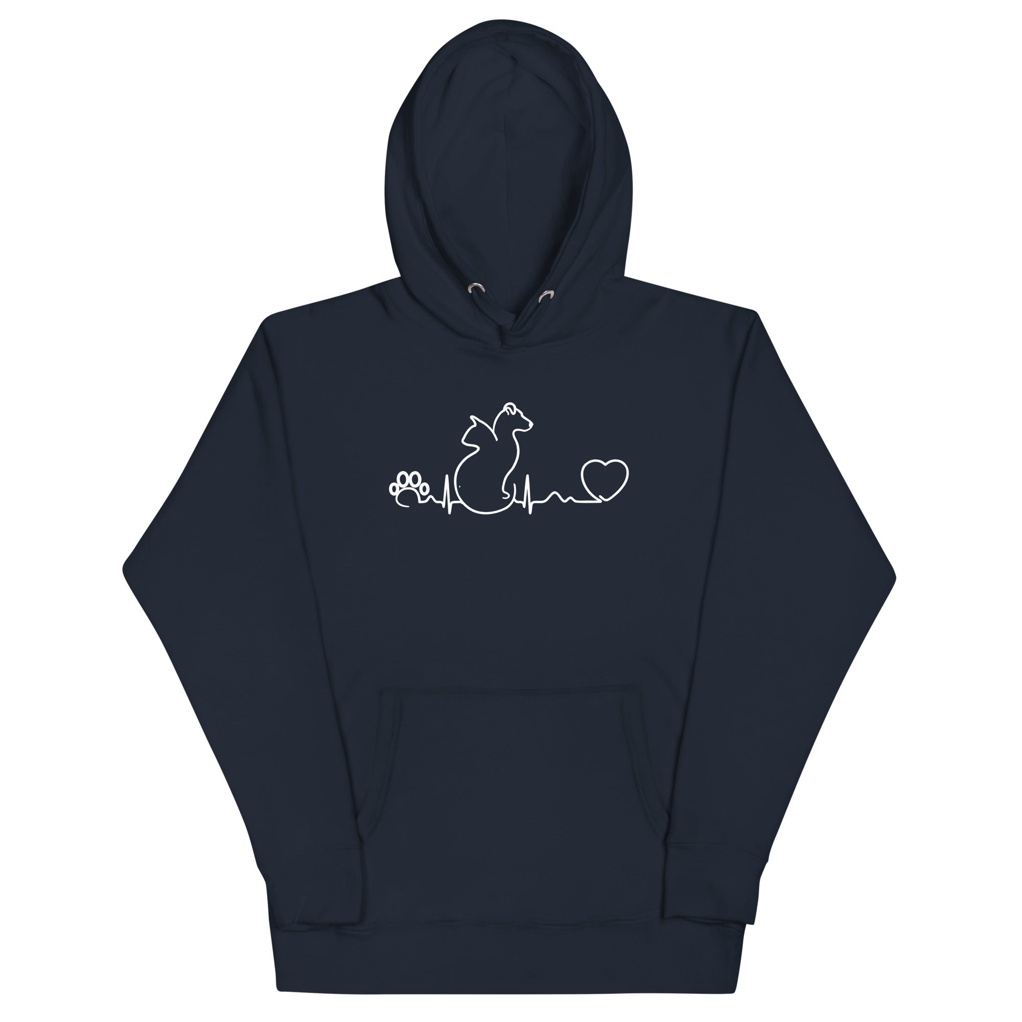 Dog 2025 heartbeat hoodie