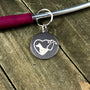 Dog and cat silhouette in Stethoscope tag-Stethoscope tag-I love Veterinary