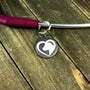 Dog head in heart Stethoscope tag-Stethoscope tag-I love Veterinary