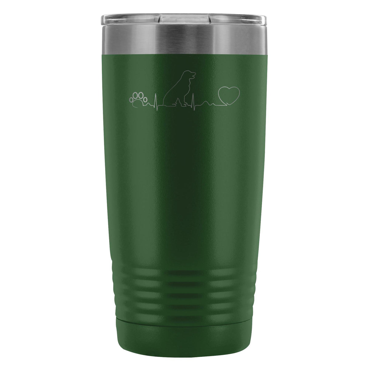 Dog heartbeat 20oz Vacuum Tumbler-Tumblers-I love Veterinary