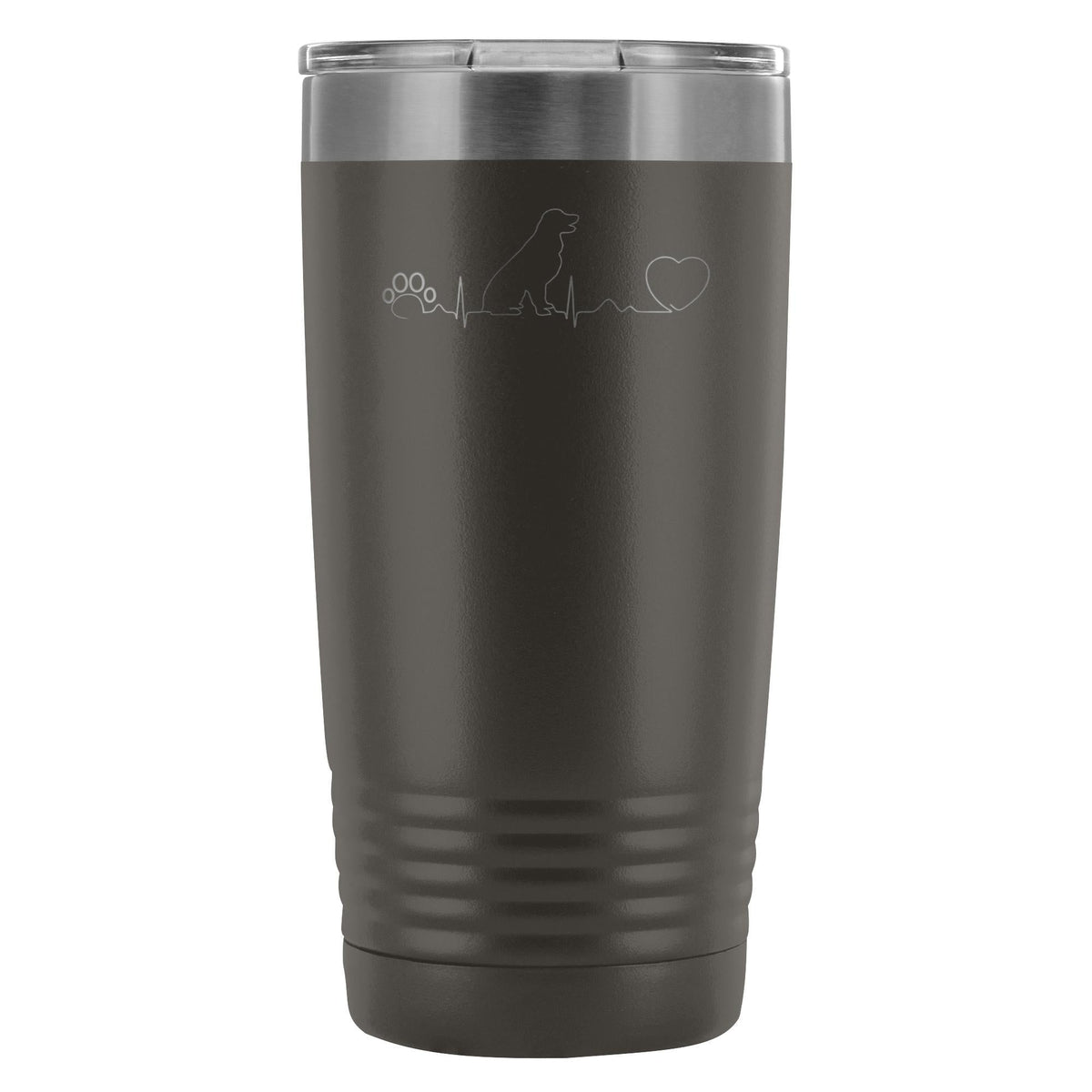 Dog heartbeat 20oz Vacuum Tumbler-Tumblers-I love Veterinary