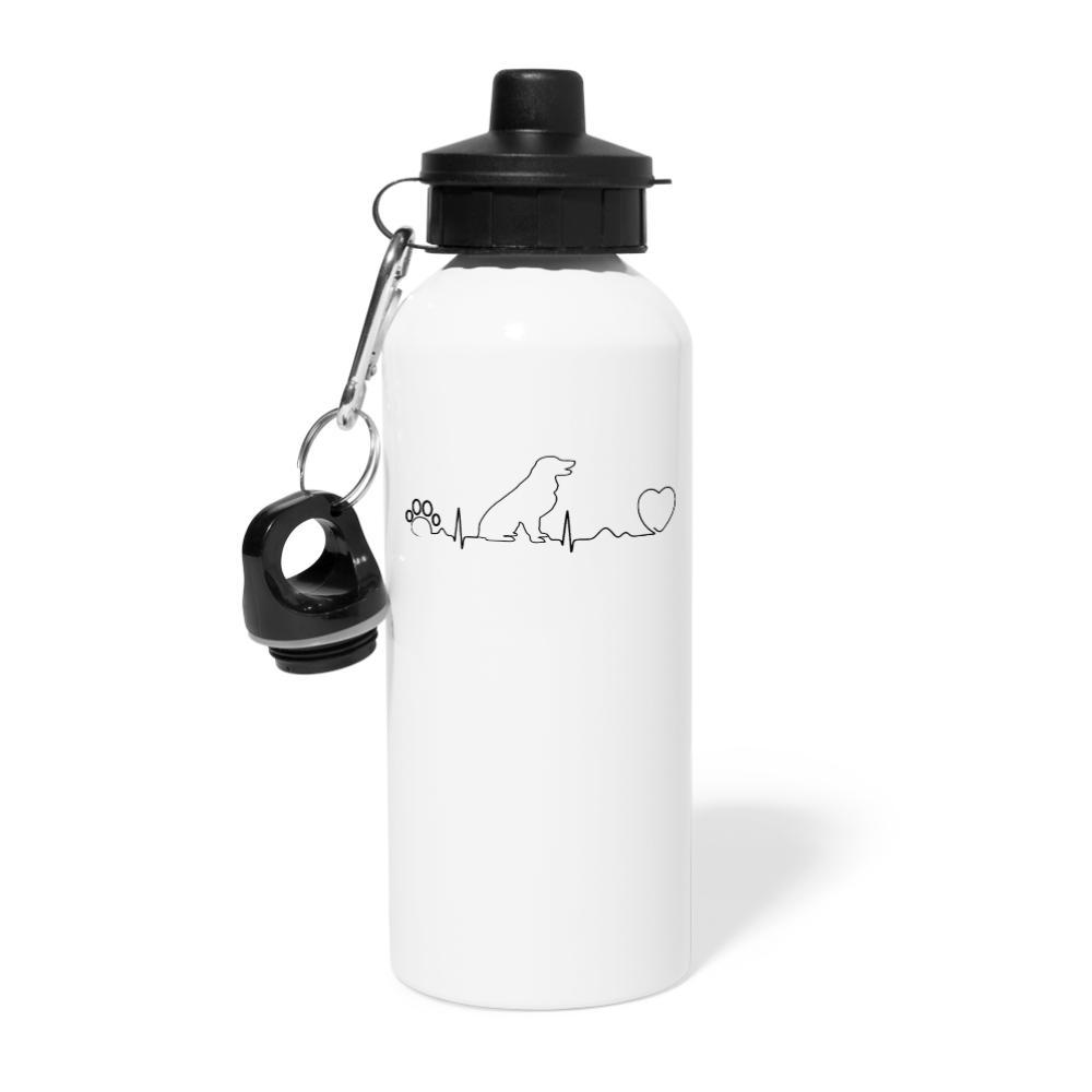 Dog heartbeat 20oz Water Bottle-Water Bottle | BestSub BLH1-2-I love Veterinary