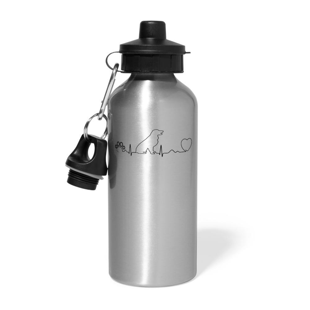 Dog heartbeat 20oz Water Bottle-Water Bottle | BestSub BLH1-2-I love Veterinary