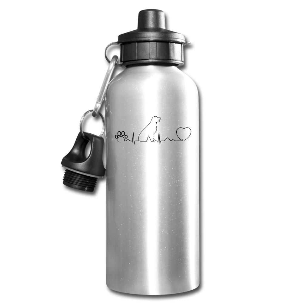 Dog heartbeat 20oz Water Bottle-Water Bottle | BestSub BLH1-2-I love Veterinary