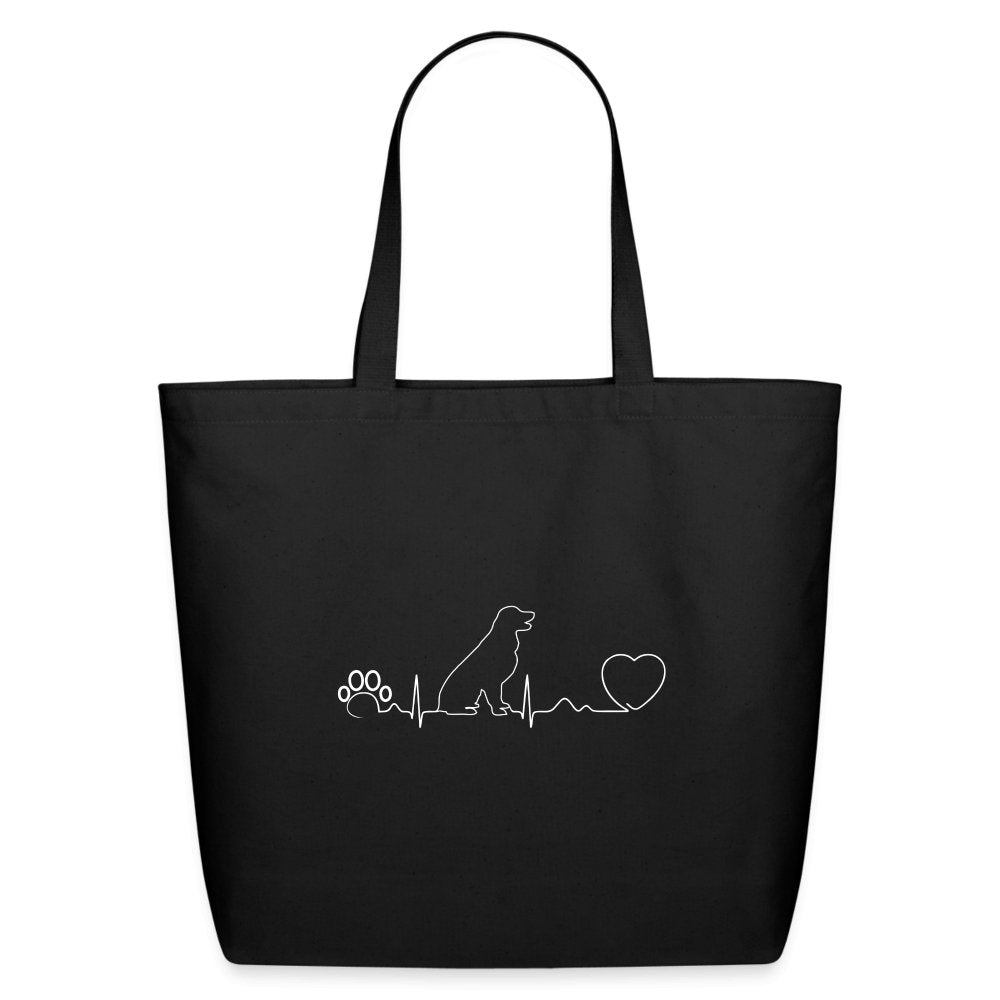 Dog heartbeat Eco-Friendly Cotton Tote-Eco-Friendly Cotton Tote-I love Veterinary