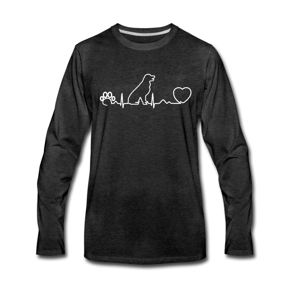 Dog heartbeat Men's Premium Long Sleeve T-Shirt-Men's Premium Long Sleeve T-Shirt | Spreadshirt 875-I love Veterinary