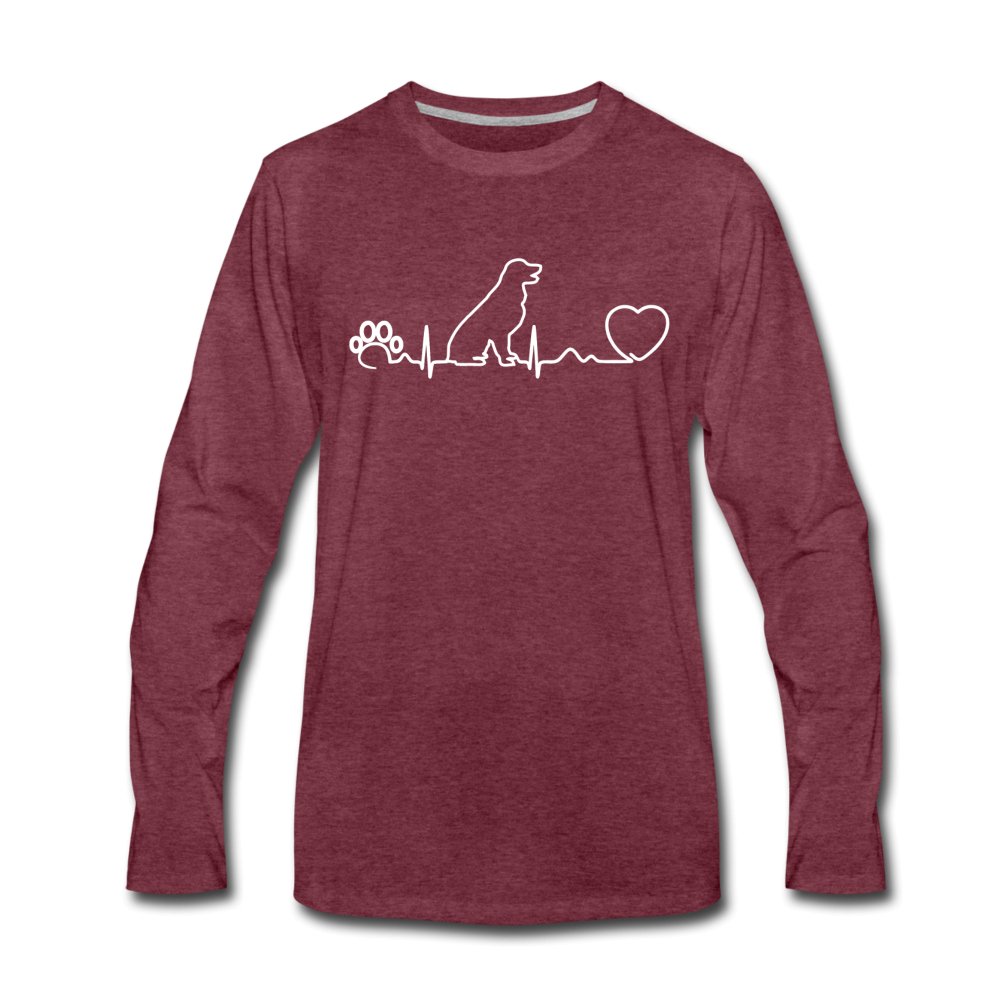 Dog heartbeat Men's Premium Long Sleeve T-Shirt-Men's Premium Long Sleeve T-Shirt | Spreadshirt 875-I love Veterinary