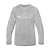 Dog heartbeat Men's Premium Long Sleeve T-Shirt-Men's Premium Long Sleeve T-Shirt | Spreadshirt 875-I love Veterinary
