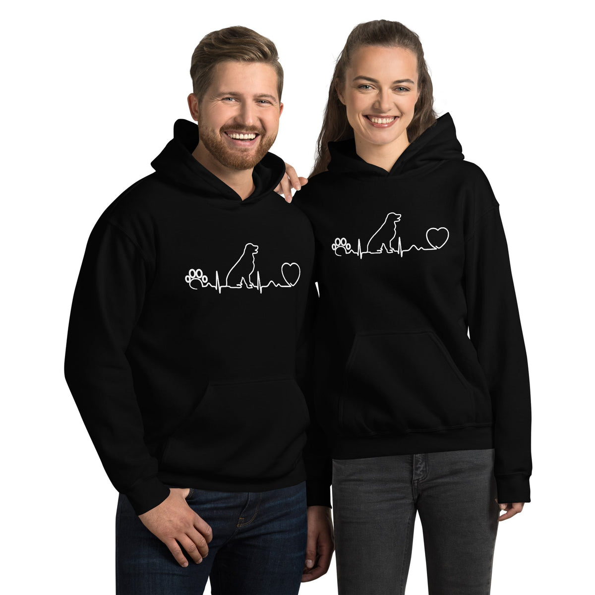 Dog heartbeat Unisex Hoodie-Unisex Hoodie | Gildan 18500-I love Veterinary