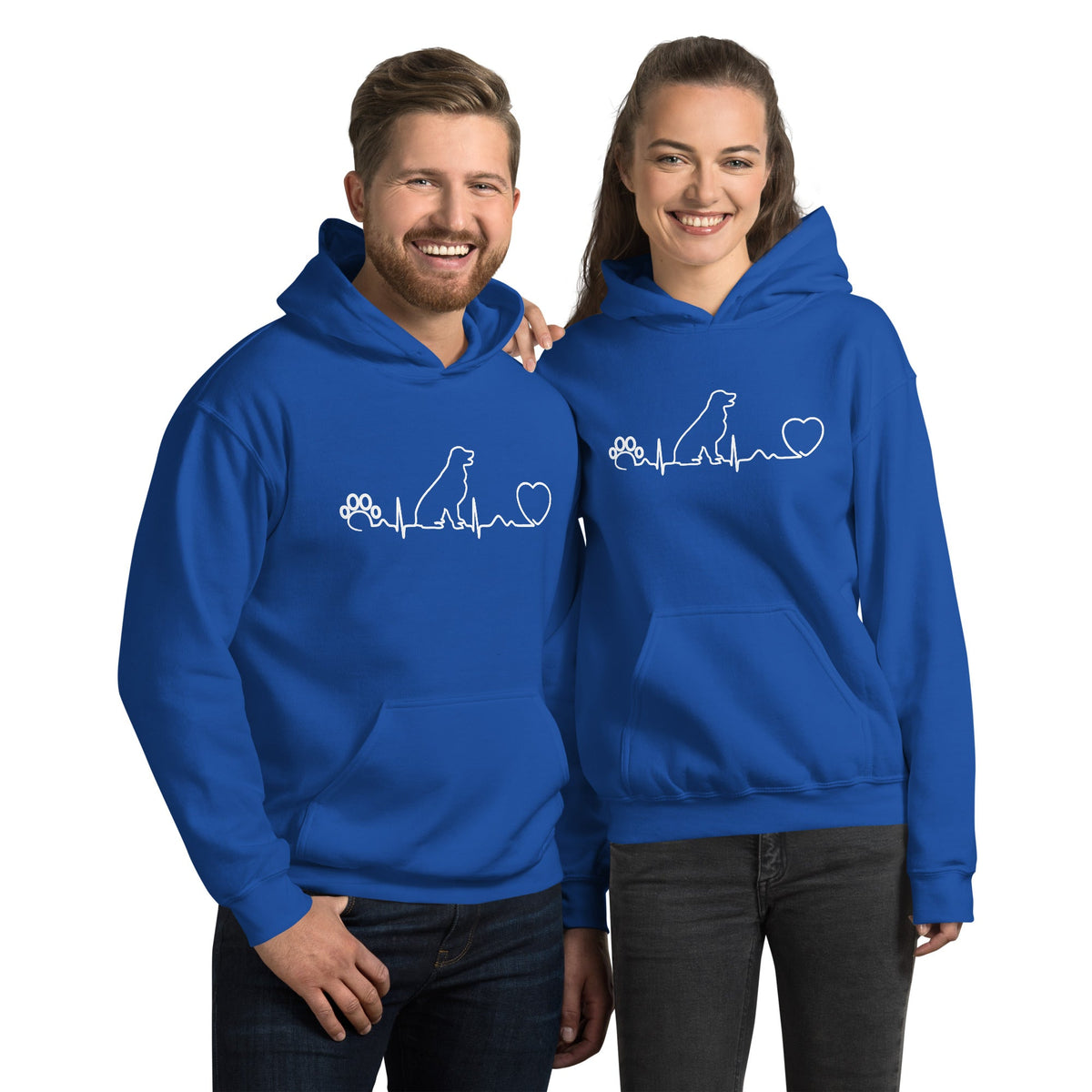 Dog heartbeat Unisex Hoodie-Unisex Hoodie | Gildan 18500-I love Veterinary