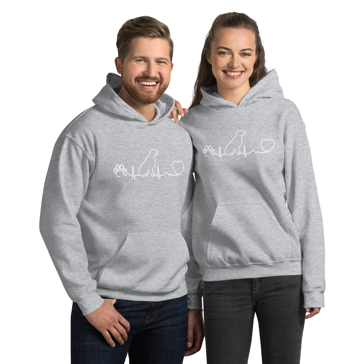 Dog heartbeat Unisex Hoodie-Unisex Hoodie | Gildan 18500-I love Veterinary