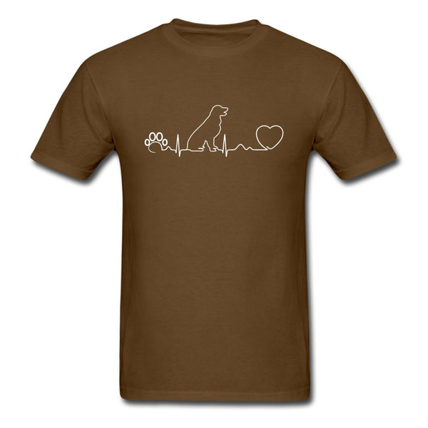 Dog heartbeat Unisex T-shirt-Unisex Classic T-Shirt | Fruit of the Loom 3930-I love Veterinary