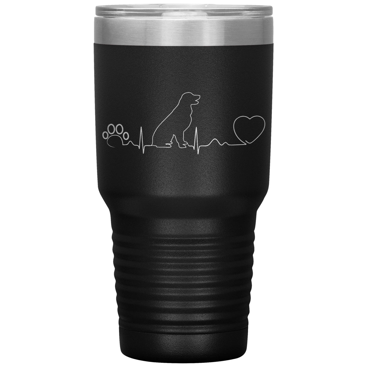 Dog heartbeat Vacuum Tumbler 30 oz-Tumblers-I love Veterinary