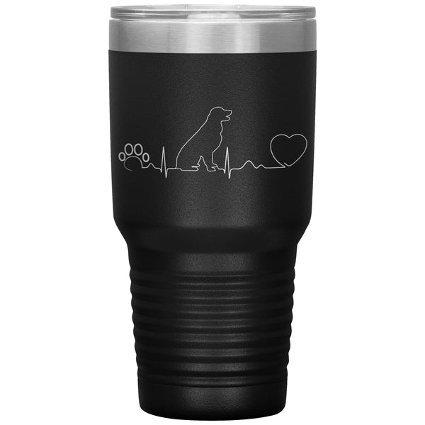 Dog heartbeat Vacuum Tumbler 30 oz-Tumblers-I love Veterinary