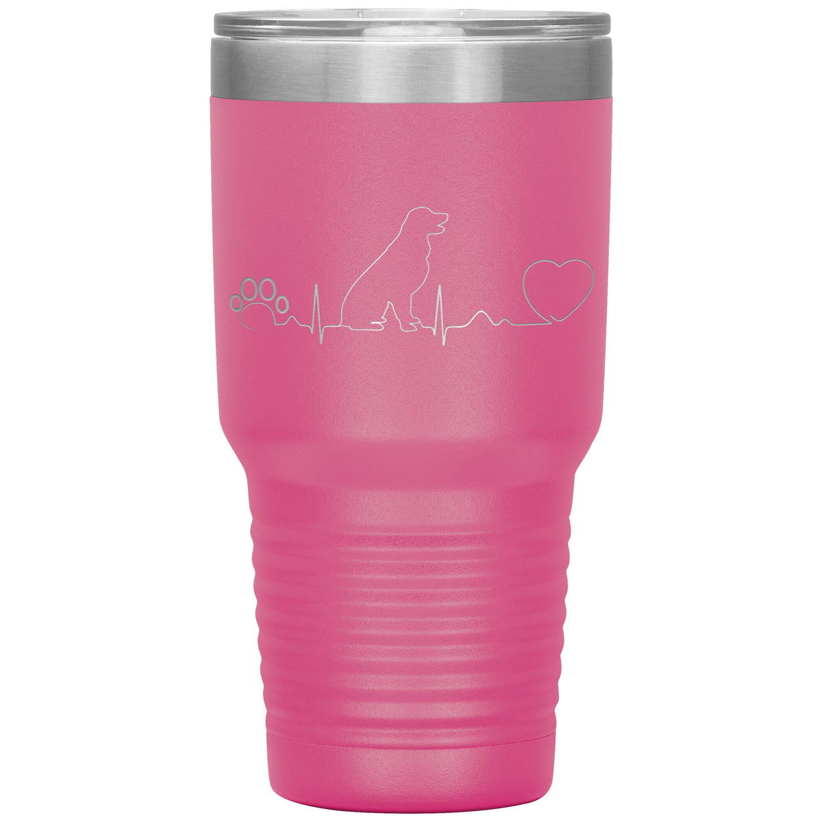Dog heartbeat Vacuum Tumbler 30 oz-Tumblers-I love Veterinary