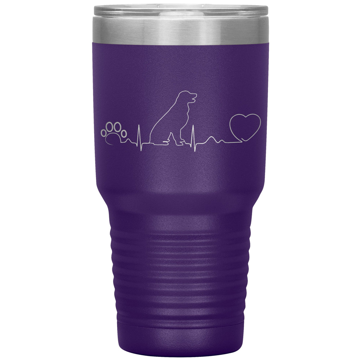 Dog heartbeat Vacuum Tumbler 30 oz-Tumblers-I love Veterinary