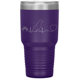 Dog heartbeat Vacuum Tumbler 30 oz-Tumblers-I love Veterinary