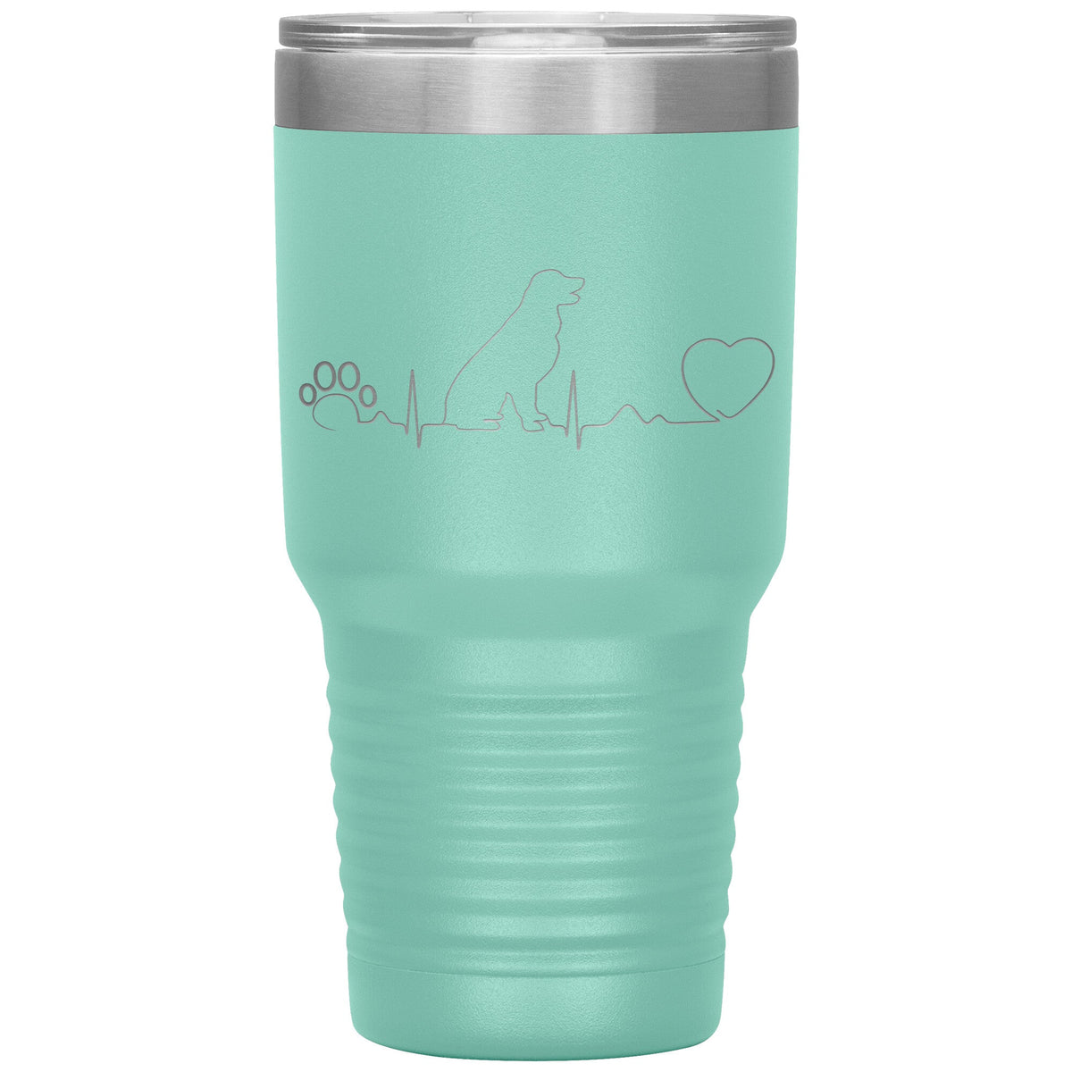 Dog heartbeat Vacuum Tumbler 30 oz-Tumblers-I love Veterinary